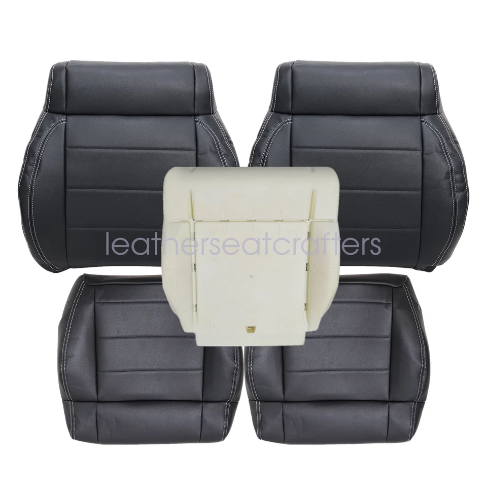 For 2008-2010 Jeep Wrangler Sahara Rubicon Front Seat Cover Black + Foam Cushion Foto 4 de 4