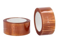 2 Rolls Clear Carton Sealing Tape 110Yards Long 2in Wide Natural Rubber Adhesive