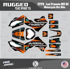Graphics Kit for Losi PRO MOTO MX (ALL YEARS) Rugged Series - Orange