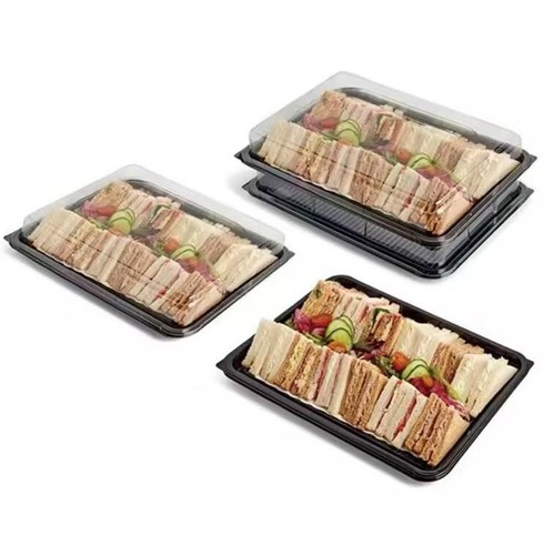 5 x Platos y Tapas Medianos para Catering (450 x 305 x 80 mm) Buffets/Fiestas y Eventos - Imagen 4 de 6