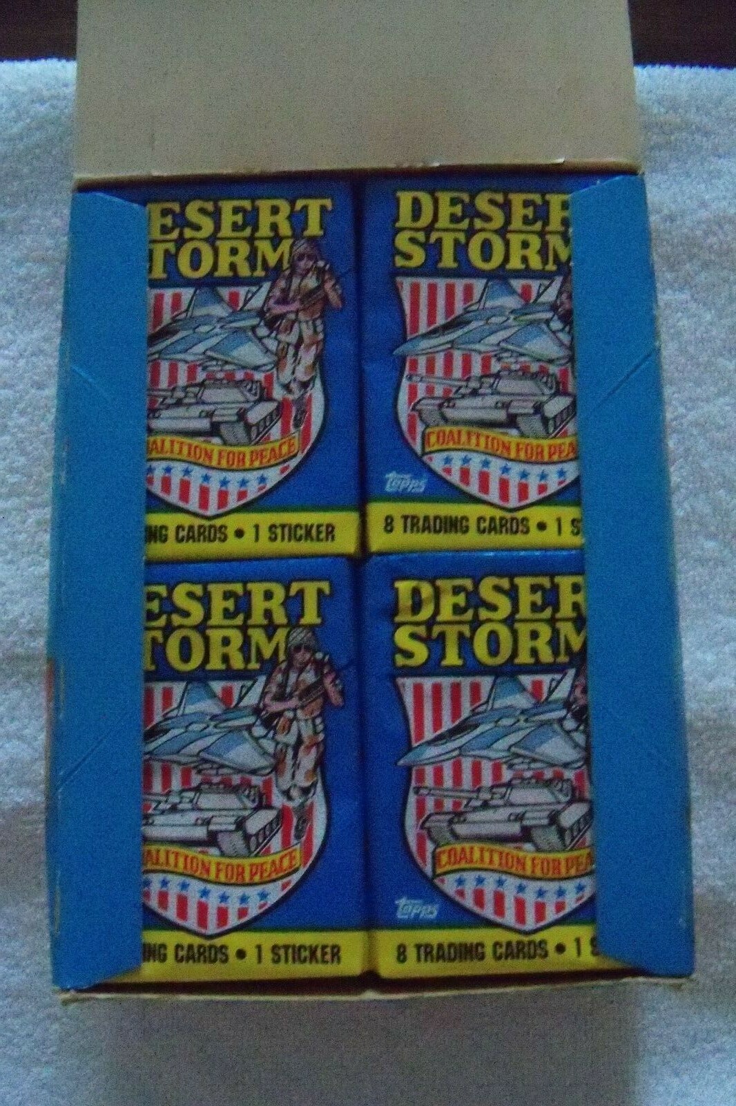 Vintage NEW1991 Topps Desert Storm Unopened Wax Box 36 Packs of 8