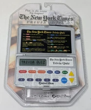 New York Times Trivia Quiz Excalibur Electronic Digital Handheld Game 2003