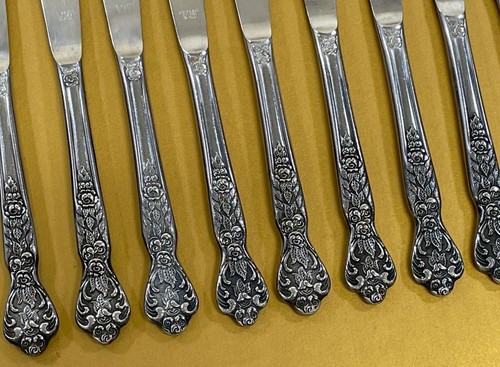 11PC VERSAILLES MSI STAINLESS DINNER KNIFE FLATWARE LOT JAPAN - Picture 2 of 3