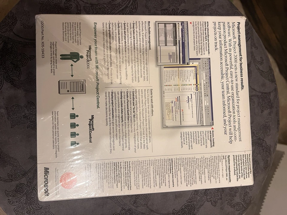 Microsoft Project 2000_For Windows Sealed In Box. I DONT KNOW IF ITS STILL VALID - Image 3 of 4