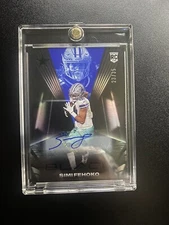 2021 Simi Fehoko Auto /35 Panini Prizm Black #142 Dallas Cowboys Beautiful Card