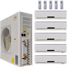 Ymgi Mini Split Ac Heat Pump Ductless 5 Zone 9000 9000 9000 18000 18000 Btu