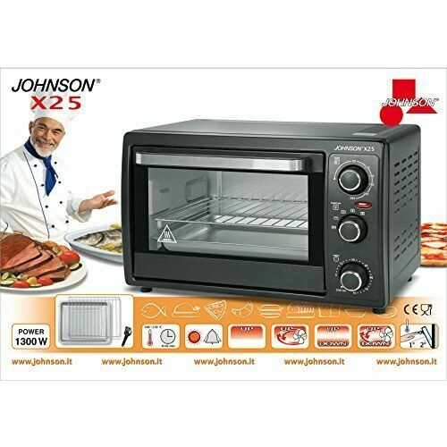 JOHNSON X25 FORNO FORNETTO ELETTRICO 25 LITRI STATICO E VENTILATO 1300W |  eBay