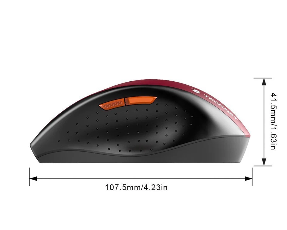 Full Comfortable Wireless Mouse for Windows 10/8/7/Vista Notebook Laptop Desktop - Image 3 of 4