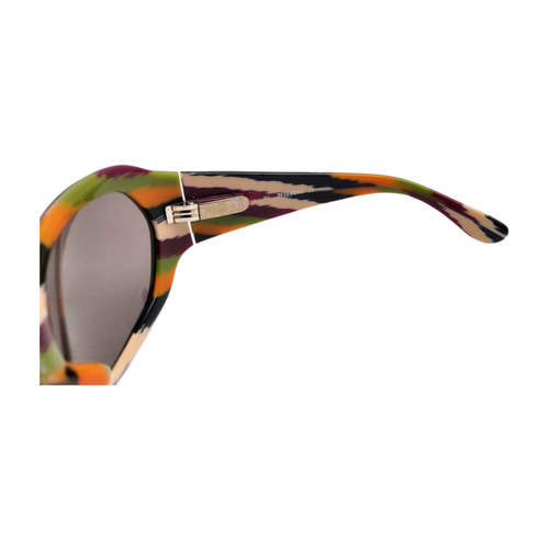 MISSONI MI50205 Black Multi Color Oval Sunglasses (0263) - Picture 3 of 10