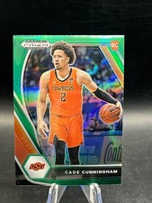 Cade Cunningham 2021 Panini Draft Picks Basketball Green Prizm Rookie RC #1