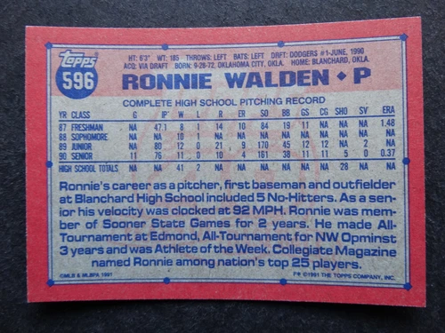 1991 Topps Desert Shield Baseball Cards Complete Your Set U Pick List 401-600 - Picture 305 of 309
