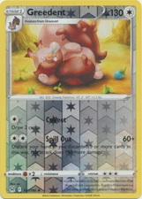 GREEDENT 151/196 LOST ORIGIN POKEMON (REVERSE HOLO, NM)
