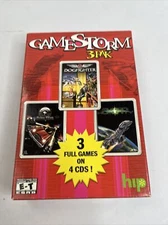 Game Storm 3 Pack: 3 Games on 4 CDs PC Windows 95 Incomplete- Missing Game 3