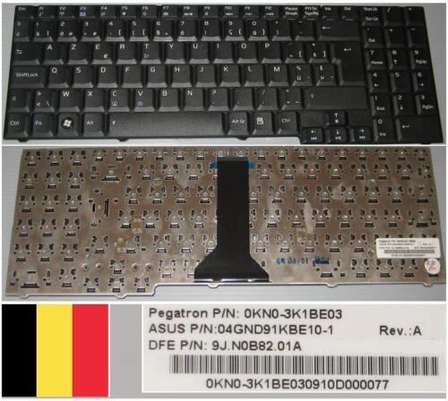 ASUS M51SN Black AZERTY Keyboard 04GND91KBE10-1 9J.N0B82.01A 0KNO-3K1BE03