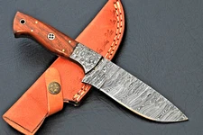 Custom HandMade Damascus Camping Hunting Knife - Hand Forged Damascus Steel 2907