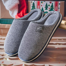 Pantofole Uomo Invernali Calde Indoor Antiscivolo Morbide Ciabatte