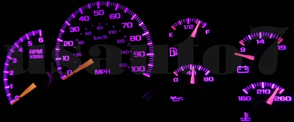 Dash Instrument Cluster Gauges PINK LED LIGHTS KIT Fits 02 Cadillac Escalade EXT Foto 4 de 4
