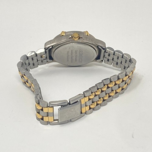 Liz Claiborne Watch Women 28mm Silver Gold Tone Green Dial WR 30M New Battery 7" - Picture 13 of 21