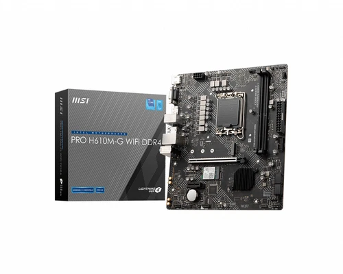 MSI PRO H610M-G WIFI DDR4 Motherboard LGA 1700 micro ATX 64GB RAM 2x USB 3.2 WLA