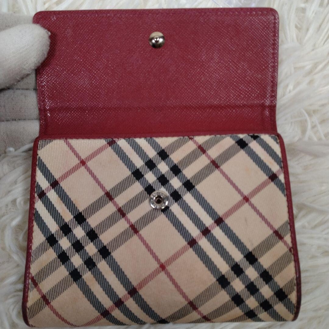 BURBERRY Folding Wallet Clasp Nova Check Multi-Color