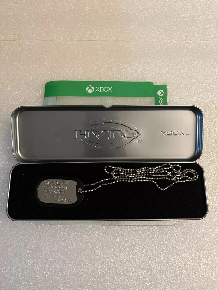 Official 2002 Microsoft XBOX Halo Game Dog Tag With Case - Image 3 of 4