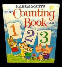 Vintage Richard Scarry's Best Counting Book Ever Children's Book 1975 Hardcover