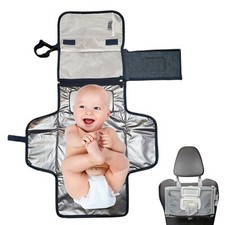 Portable Baby Diaper changing pad Denim Color 