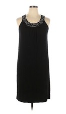 Ronni Nicole stylish little black dress Size XL with beaded neckline Sleeveless