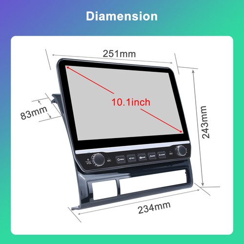 10.1" For Toyota Tacoma 2005-2013 Android 13 Car Radio Stereo GPS WIFI Carplay - Picture 3 of 13