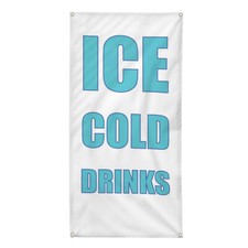 Vertical Vinyl Banner Multiple Sizes Outdoor Weatherproof Industrial Yard Signs