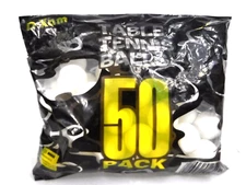 D-Xam Ping Pong Balls Table Tennis Balls (50 Pack) White Official Size 40mm NEW