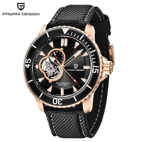 Pagani Design Men's Automatic Mechanical Steel Watches Sapphire 100m Waterproof - Picture 13 of 14