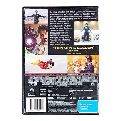 Iron Man (DVD, 2008) - Picture 2 of 5