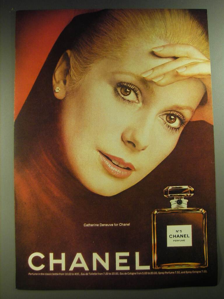 1974 Chanel No. 5 Perfume Advertisement - Catherine Deneuve | eBay