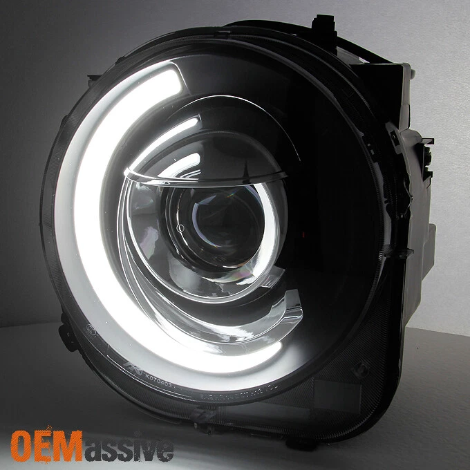 Fit Black 15 16 17 18 Jeep Renegade Projector Headlights w/DRL Led Light Bar - Image 3 of 4