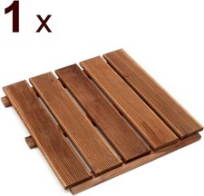 Dalles de terrasse en bois de dimension 40cmx40cm, Bois de mélèze imprégné