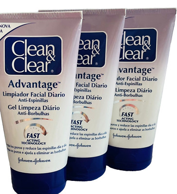 3x 150ml Johnson+Johnson Clean& Clear Anti Pickel Reinigungsgel