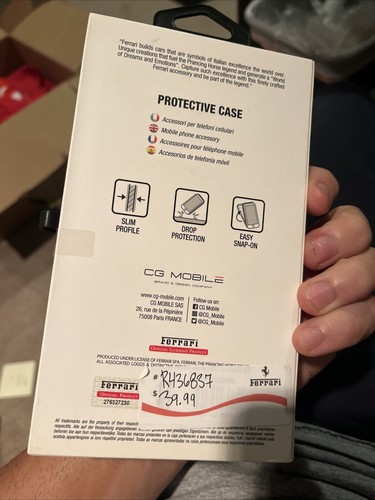 New Red Scuderia FERRARI iPhone XS Max Phone Hard Case - Photo 2 sur 2