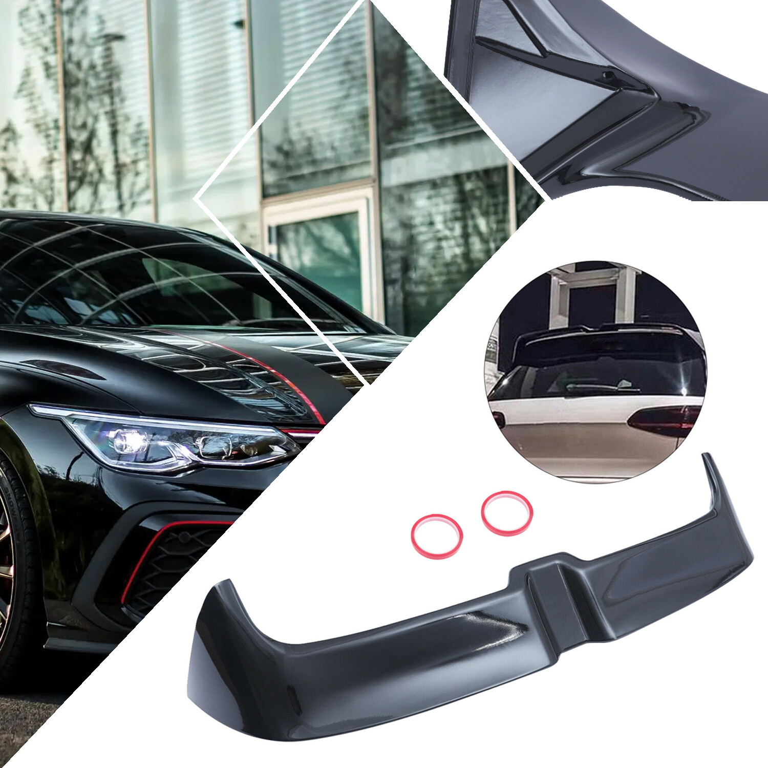 Rear Trunk Spoiler Wing Lip Replacement For 2015-2019 Vw Golf Mk7 /Gti