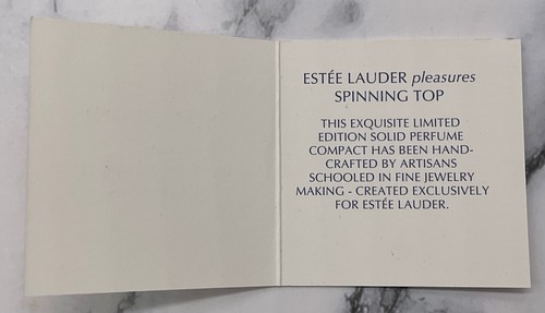 2006 Estee Lauder Pleasures Spinning Top Compact for Solid Perfume - Bild 18 von 24