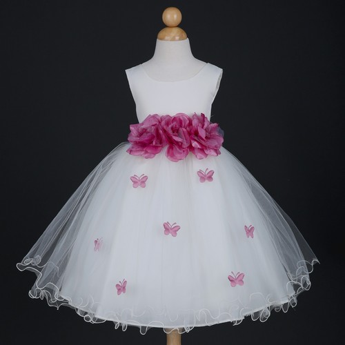 New Ivory Butterfly Petals Halloween Party Princess Costumes Infant Baby Dress - Picture 26 of 27
