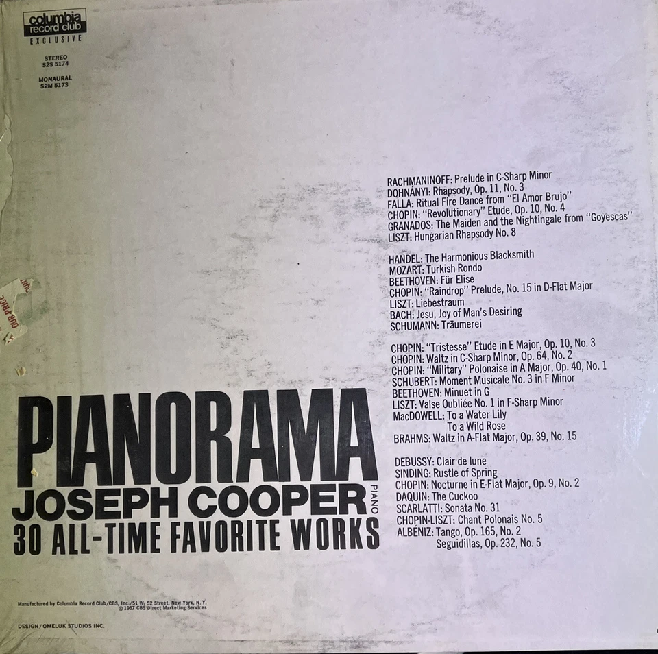 Joseph Cooper - Pianorama -SEALED FIRST PRESS Vinyl Record NOS 2 LPs - Image 2 of 4