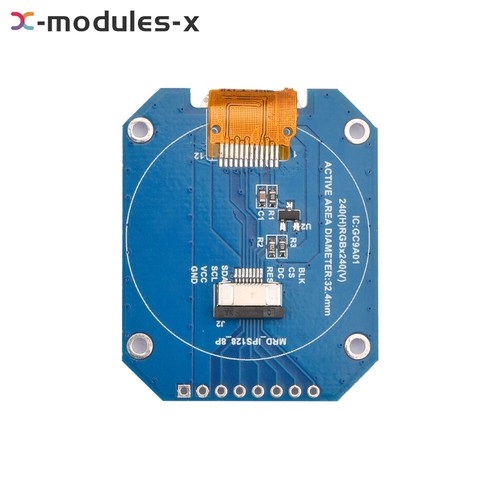 Round 1.28 inch TFT LCD Display Module RGB IPS HD 240x240 SPI GC9A01 Driver New - Picture 7 of 14