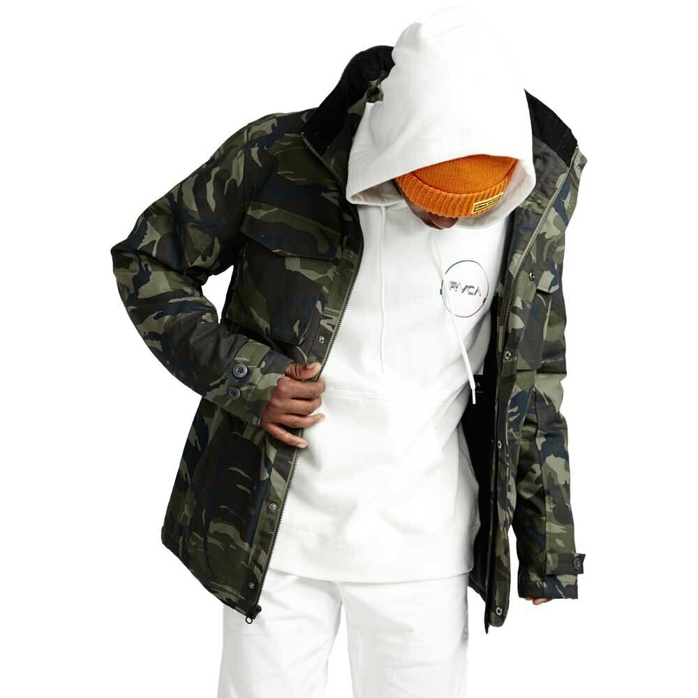 RVCA Mens Field Coat ANP Jacket Camo M New | eBay