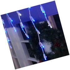    Twinkling LED Icicle Lights 60-Count Blue/Pure White by Brite-Star