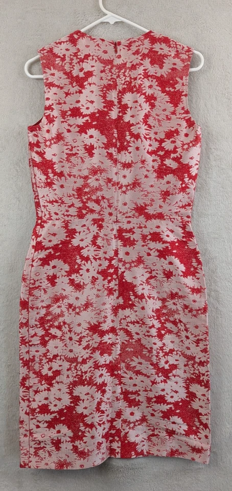 STELLA McCARTNEY SZ 40 连衣裙提花粉色花卉印花无袖背心 1143 — 第 4/4 张图片