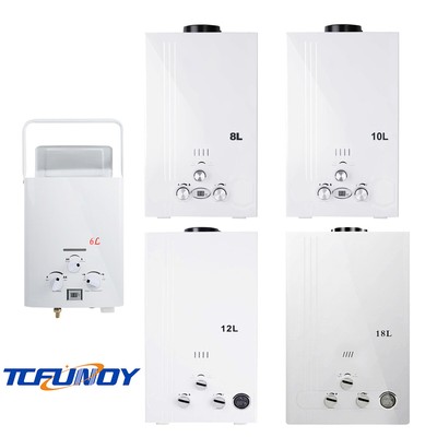 6L 8L 10L 12L 18L Tankless Propane Gas Water Heater On-Demand LPG Water  Boiler | eBay