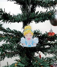 Disney Cinderella Christmas Tree Ornament Princess Holiday Tree Decor Cute 2D