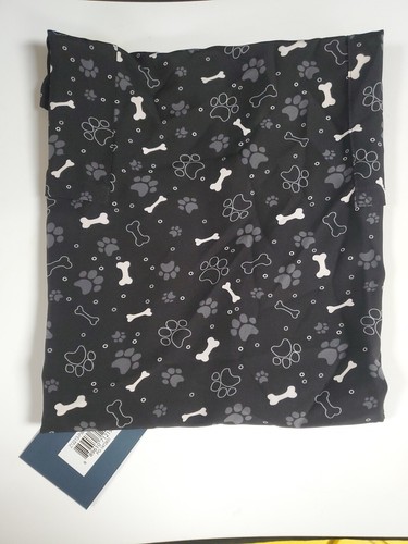 Zoe & Chloe Paws and Play Women's 2-Pocket STRETCH V-Neck Print Scrub Top Sz. M - Picture 2 of 4