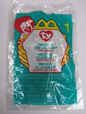 Vintage 1999 Sealed 1 McDonalds Freckles the Leopard Ty Beanie Unopened